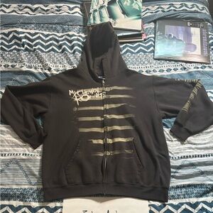 RARE VINTAGE My Chemical Romance Together We March Hoodie L